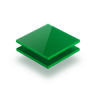 Plaque plexiglass vert opale 3mm